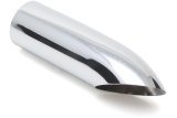 Hedman Hot Tips Stainless Steel Exhaust 17189 Tip, Stainless, Polished, Turndown, 2.25 in. Inlet, 2.375 in. Outlet, 9 in. Long, Each thumbnail 1