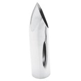 Hedman Hot Tips Stainless Steel Exhaust 17189 Tip, Stainless, Polished, Turndown, 2.25 in. Inlet, 2.375 in. Outlet, 9 in. Long, Each thumbnail 2