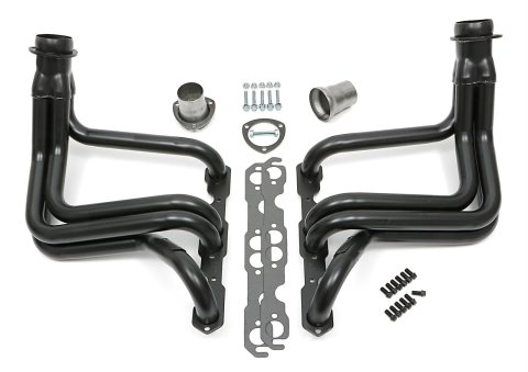 Hedman Street Headers 68230 Headers, Street, Long Tube, Steel, Temporary Paint, Chevy, 283, 327, Pair thumbnail 2