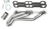 Hedman Hot Rodz Engine Swap Headers 66539 Headers, Swap, Mid-Length, Steel, Silver Ceramic Coated, Chevy, GMC, Small Block, Pair thumbnail 5
