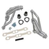Hedman Hot Rodz Engine Swap Headers 66539 Headers, Swap, Mid-Length, Steel, Silver Ceramic Coated, Chevy, GMC, Small Block, Pair thumbnail 7