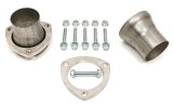 Hedman Header Reducers with 2.5 Inch Outlet 22115 Reducers, Stainless, Natural, Ball and Socket Flange, 3.0 in. Collector, in. Reducer Outlet, Pair thumbnail 3