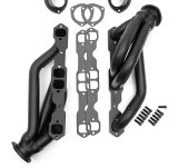 Hedman Specialty and Engine Swap Headers 69563 Headers, Swap, Mid-Length, Steel, Black Ceramic Coated, Chevy, GMC, Pair thumbnail 1