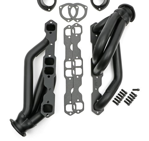 Hedman Specialty and Engine Swap Headers 69563 Headers, Swap, Mid-Length, Steel, Black Ceramic Coated, Chevy, GMC, Pair