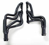 Hedman Street Headers 35263 Headers, Street, Long Tube, Steel, Black Ceramic Coated, Pontiac V8, Pair thumbnail 1