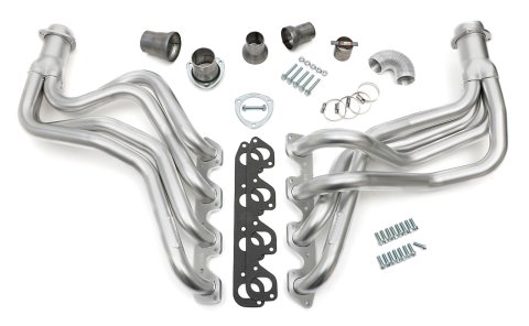 Hedman Elite Extreme-Duty Headers 89218 Headers, Extreme-Duty, Long Tube, Steel, Silver Ceramic Coated, Ford, 351M, 400, Pair thumbnail 4