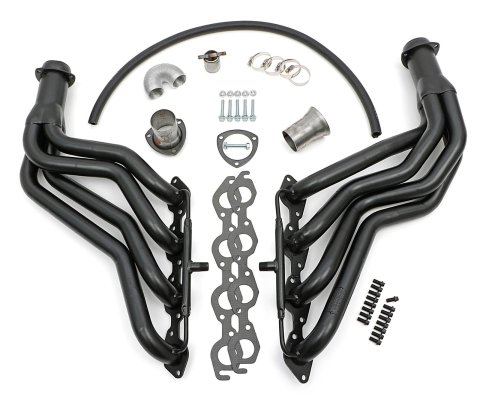 Hedman Street Headers 69281 Headers, Street, Long Tube, Steel, Temporary Paint, Chevy, GMC, 454, Pair