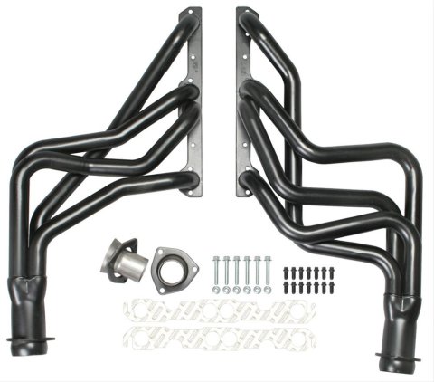 Hedman Street Headers 68273 Headers, Street, Long Tube, Steel, Black Ceramic Coated, Chevy, Small Block, Pair thumbnail 3