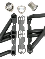 Hedman Street Headers 63003 Headers, Street, Long Tube, Steel, Black Ceramic Coated, Chevy, Small Block, Pair thumbnail 5