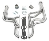 Hedman Street Headers 35266 Headers, Street, Long Tube, Steel, Silver Ceramic Coated, Pontiac, 326-455, Pair thumbnail 1