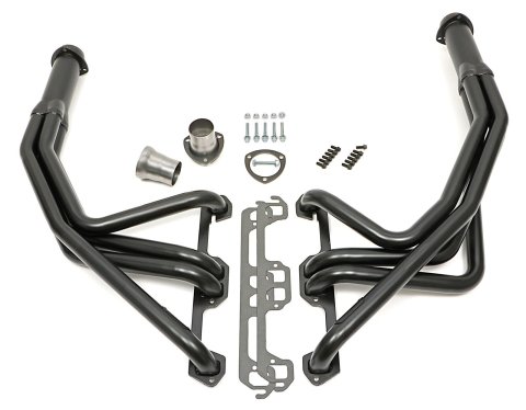 Hedman Street Headers 79013 Headers, Street, Long Tube, Steel, Black Ceramic Coated, Dodge, Pair thumbnail 2