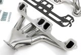 Hedman Tight Tubes Street Rod Headers 78506 Headers, Rod, Block Hugger, Steel, Silver Ceramic Coated, Dodge, Plymouth, Small Block, Pair thumbnail 2