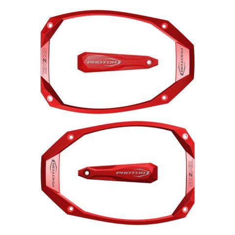 Seizmik Body Moldings 56-19019 PHOTON CAST ALUMINUM TRIM KIT - RED, SEIZMIK PHOTON SIDEVIEW MIRRORS thumbnail 2
