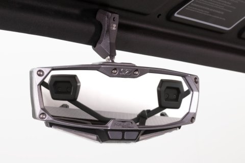 Seizmik UTV Mirrors 56-18019 Powersports Rear View Mirror, LED, Red and Green LED, ABS Housing, Powdercoated Aluminum Bezel, Stainless Hardware, UTV, Each thumbnail 4