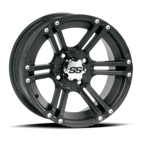 ITP SS212 Black Alloy Wheels 14x8 Wheel, SS212, Aluminum, Matte Black, 14 in. x 8.0 in., 4 x 137mm Bolt Circle, 5.00 in. Backspace thumbnail 2