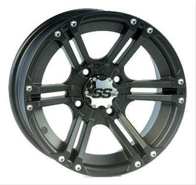 ITP SS112 Sport Black Alloy Wheels 12x7 Wheel, Sport, Aluminum, Matte Black, 12 in. x 7.0 in., 4 x 137mm Bolt Circle, 5.00 in. Backspace, Each thumbnail 2