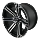 ITP SS212 Black Machined Alloy Wheels 14x8 Wheel, SS212, Aluminum, Machined, Accents, 14 in. x 8.0 in., 4 x 110mm Bolt Circle, 5.00 in. Backspace, Each thumbnail 1