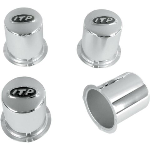 ITP Center Caps SM1300BX Caps, Snap-on, Closed, Plastic, Chrome, Logo, Set of 4 thumbnail 2