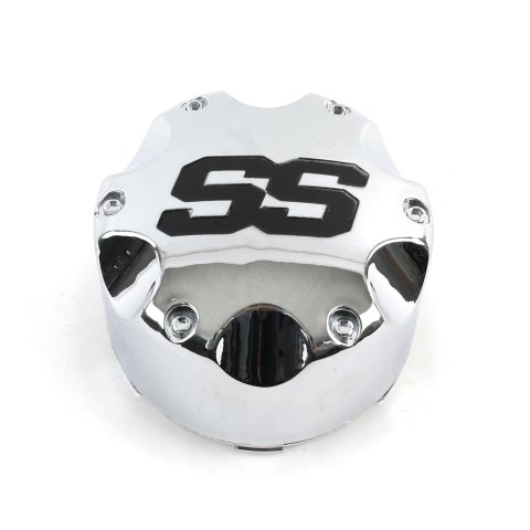 ITP Center Caps P156SS Cap, Snap-on, Closed, Plastic, Chrome, SS Logo, Each thumbnail 1