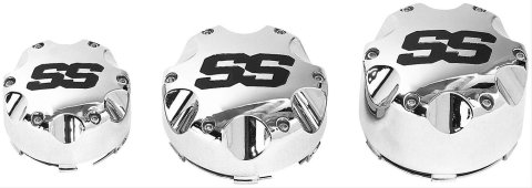 ITP Center Caps P137SS Cap, Snap-on, Closed, Plastic, Chrome, Logo, Each thumbnail 1