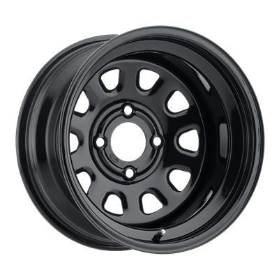 ITP Delta Steel Black Wheels 12x7 DELTA, BLACK - 12X7
