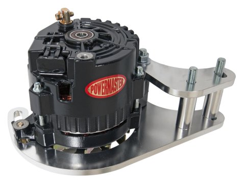 Powermaster Drag Race Alternator Kits 8-898 Alternator, Internal Regulator, 100 Amp, Low Mount, Black, Chevy, Small Block, V8, Kit thumbnail 3