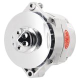 Powermaster Street Alternators 67294 Alternator, Internal Regulator, 150 Amp, Polished, Buick, Oldsmobile, Pontiac, Chevy, GMC, Each thumbnail 3