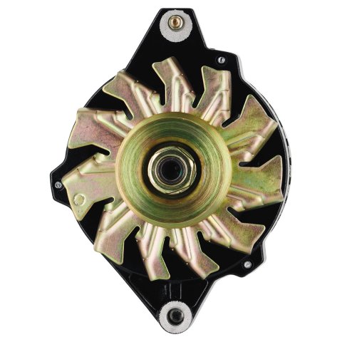 Powermaster Street Alternators 578021 Alternator, Black, 140 Amp, 12v, GM CS130, V-Belt Pulley, Center Offset, Each thumbnail 5