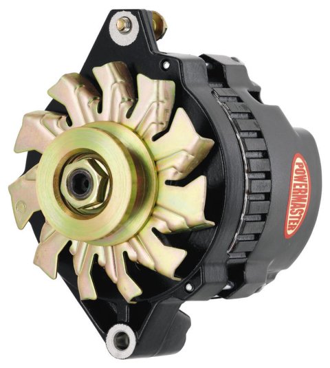 Powermaster Street Alternators 578021 Alternator, Black, 140 Amp, 12v, GM CS130, V-Belt Pulley, Center Offset, Each thumbnail 9