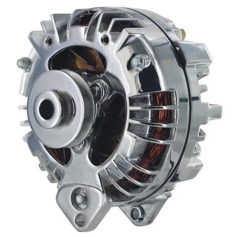 Powermaster Retro Alternators 17519 Alternator, External Regulator, 95 Amp, Chrome Plated, Chrysler, Dodge, Plymouth, Each thumbnail 2