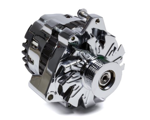Powermaster Street Alternators 37861 Alternator, Internal Regulator, 140 Amp, Chrome Plated, Left Offset, Chevy, GMC, Pontiac, Each thumbnail 8