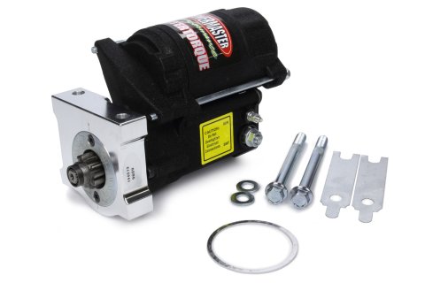 Powermaster Mastertorque Starters 9609 Starters, Mastertorque, Mini Denso, Standard Rotation, Black Powdercoated, Billet Aluminum Mounting Block, Chevy, Small Block, Each thumbnail 4