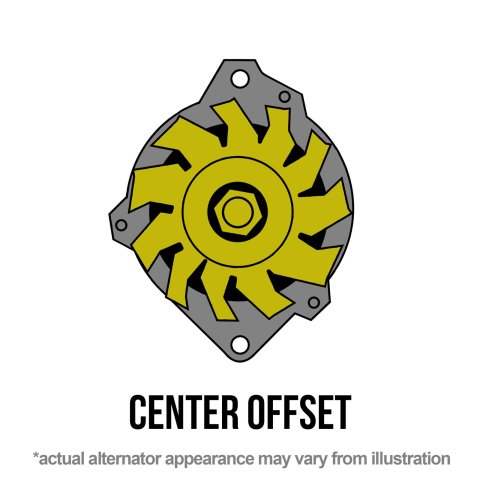Powermaster Street Alternators 378011 Alternator, Chrome, 140 Amp, V-Belt Pulley, Center Offset, Oldsmobile, Pontiac, Each thumbnail 2