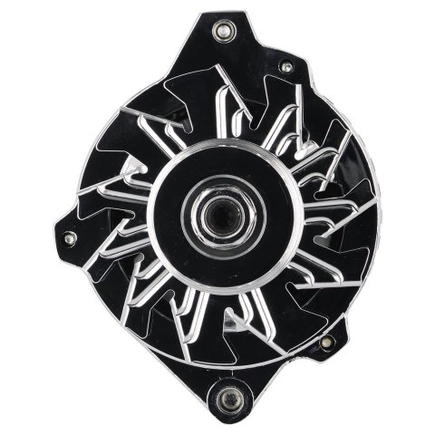 Powermaster Street Alternators 378011 Alternator, Chrome, 140 Amp, V-Belt Pulley, Center Offset, Oldsmobile, Pontiac, Each thumbnail 4