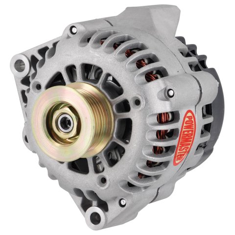 Powermaster Street Alternators 48206 Alternator, Internal Regulator, 165 Amp, Natural, Cadillac, Chevy, GMC, Each thumbnail 4