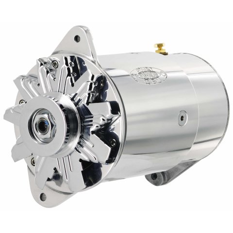Powermaster PowerGEN Alternators 282051 Alternator, PowerGEN, Internal Regulator, 90 Amp, 12 V, Polished, Each thumbnail 2