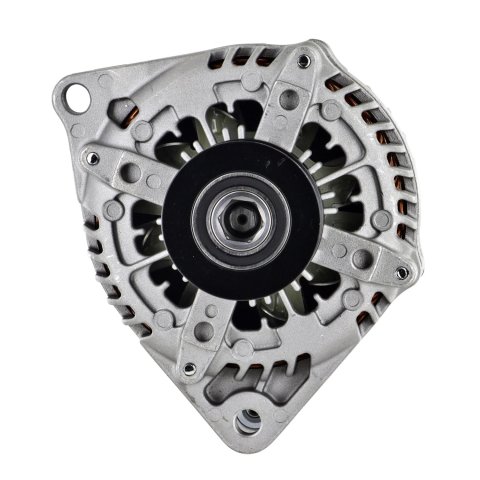 Powermaster High-Amp Alternators for 2011-2017 MUSTANG - 41625 Alternator, High-Amp, 245 amp, 12 V, Serpentine, Natural, Finish, Denso Case, Internal Regulator, Ford, Modular V8, Each thumbnail 1