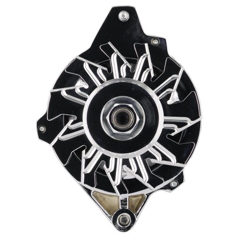 Powermaster Street Alternators 178021 Alternator, Internal Regulator, 105 Amp, Chrome Plated, Center Offset, Chevy, GMC, Pontiac, Oldsmobile, Each thumbnail 5