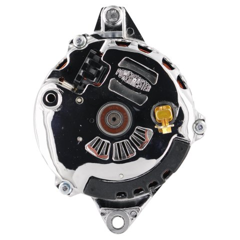 Powermaster Street Alternators 178021 Alternator, Internal Regulator, 105 Amp, Chrome Plated, Center Offset, Chevy, GMC, Pontiac, Oldsmobile, Each thumbnail 6