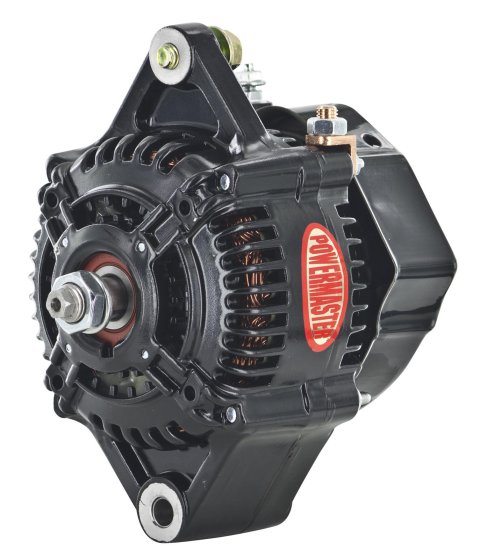 Powermaster Race Alternators 8136 Alternator, Internal Regulator, 100 Amp, Black, 16 V, Each thumbnail 2