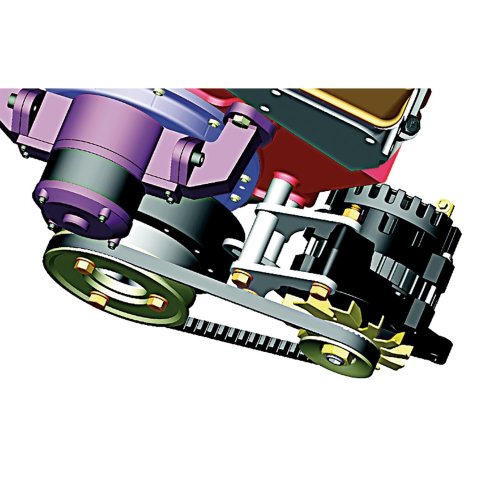 Powermaster Crankshaft Pulley Spacer Kits for 1969 CAMARO, 1967 CHEVY II - 981 and Bracket, Spacer, Aluminum, Natural, Chevy, 3-Bolt, Each thumbnail 1