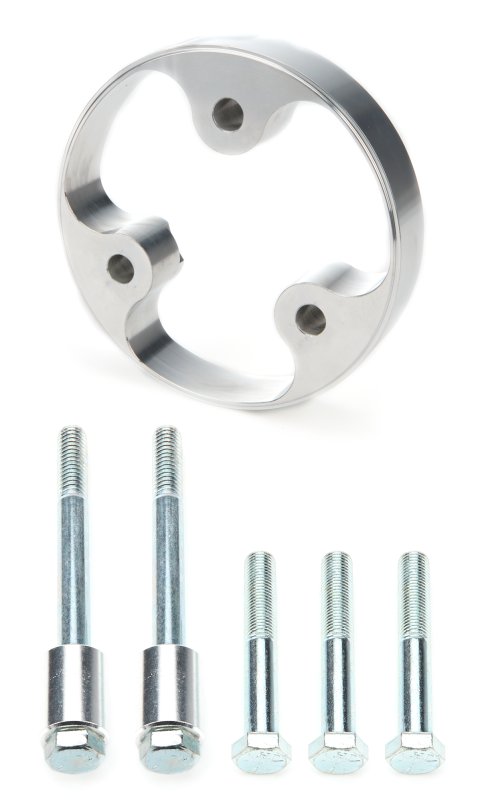 Powermaster Crankshaft Pulley Spacer Kits for 1969 CAMARO, 1967 CHEVY II - 981 and Bracket, Spacer, Aluminum, Natural, Chevy, 3-Bolt, Each thumbnail 4
