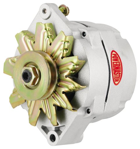 Powermaster Street Alternators 8002 Alternator, Internal Regulator, 100 Amp, Natural, Buick, Oldsmobile, Pontiac, Chevy, GMC, Each thumbnail 2