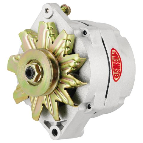 Powermaster Street Alternators 8002 Alternator, Internal Regulator, 100 Amp, Natural, Buick, Oldsmobile, Pontiac, Chevy, GMC, Each thumbnail 3