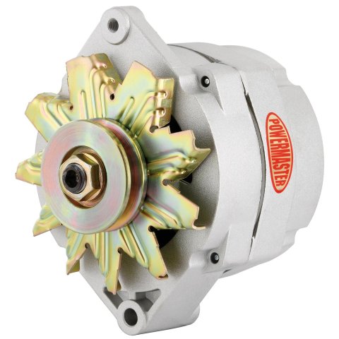 Powermaster Street Alternators 8002 Alternator, Internal Regulator, 100 Amp, Natural, Buick, Oldsmobile, Pontiac, Chevy, GMC, Each thumbnail 4
