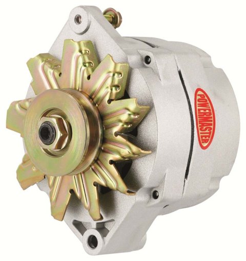 Powermaster Street Alternators 8002 Alternator, Internal Regulator, 100 Amp, Natural, Buick, Oldsmobile, Pontiac, Chevy, GMC, Each thumbnail 8