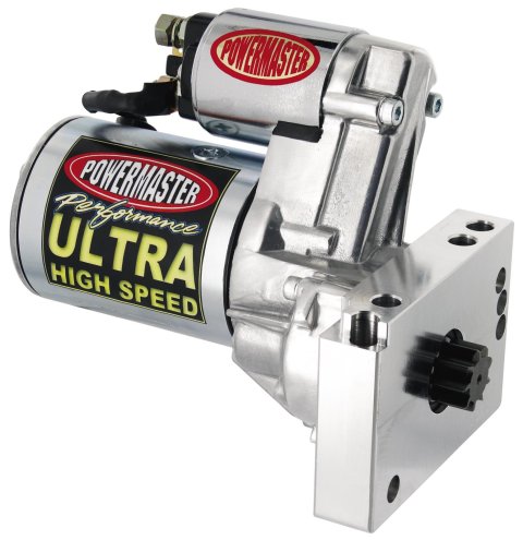 Powermaster Ultra Torque High-Speed Starters 9450 Starter, Torque, High Speed, Full Size, Natural, 15:1 Max Compression Ratio, Inline Bolt Pattern, Chevy, Small Block, Big Block, Each thumbnail 1