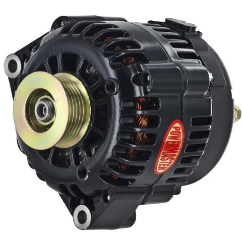 Powermaster Street Alternators 58247 Alternator, Street, 165 Amps, Black Powdercoated Finish, Serpentine, Cadillac, Chevy, GMC, Each thumbnail 4