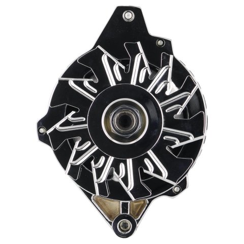 Powermaster Street Alternators 17802 Alternator, Internal Regulator, 105 Amp, Chrome Plated, Center Offset, Chevy, GMC, Pontiac, Oldsmobile, Each thumbnail 2