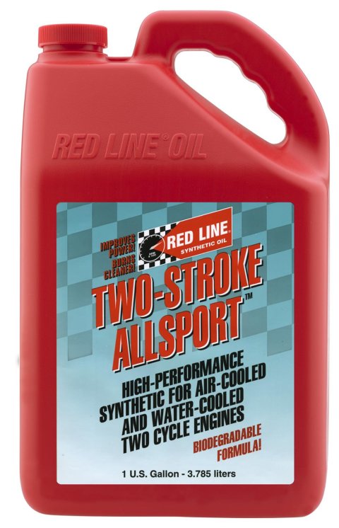 Red Line All Sport Two-Stroke Oil 40805 Motor Oil, Two-Stroke, Synthetic, 1 gallon, Each
